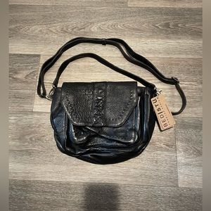 Bed Stu Crossbody Halsey Bag Black NWT